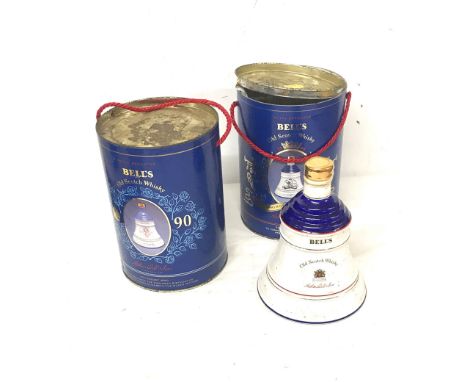 Two Royal Decanter Bells Old Scotch Whisky 