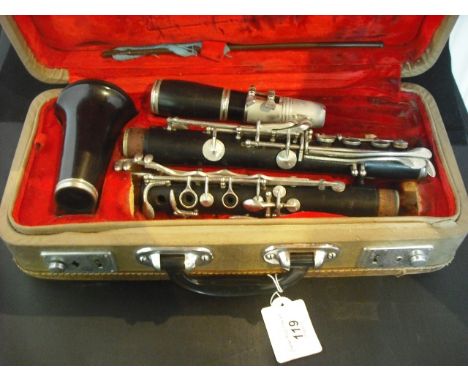 A Regent 'Boosey & Hawkes' clarinet in original fitted case.