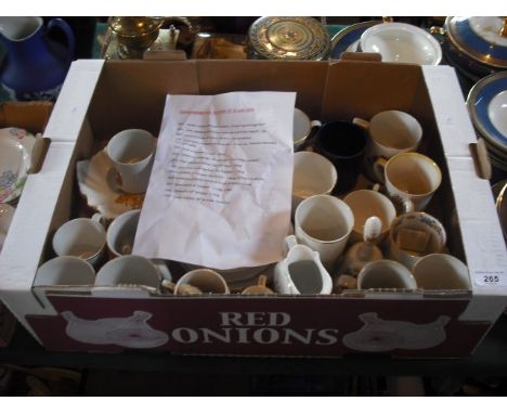 A quantity of late 19th century and later commemorative Royal ceramic items, to include a Queen Victorian Golden Jubilee crea