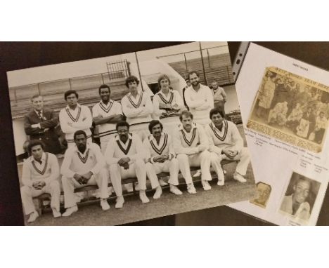 CRICKET, selection, inc. West Indies signed newspaper photos, c.1963, team (14 signature) & individual photos signed by Valen