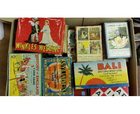 CARD GAMES, inc. Bali, Winkles Wedding, Wind in the Willows, Sylabex, Lexicon, playing cards, inc. Disney, Happy Families, fo