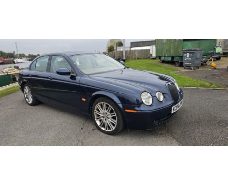 2006 Jaguar S Type V8 SE auto, 4,196cc. Registration number KC06 OPW. VIN number SAJAC01P46HN69923. Engine number HG060320071