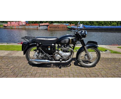 1958 AJS Model 18 500cc. Registration number 108 XUK (non transferrable). Frame number A60725. Engine number 51186. Sold with