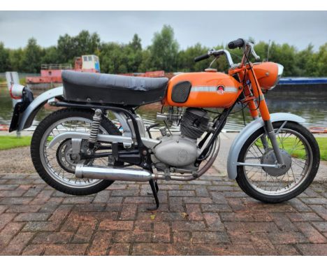 Declared 1963 Gilera 124 125cc. Registration BPR 602A, Frame Number 101-29223, Engine Number 101-29271. Sold with the V5C and
