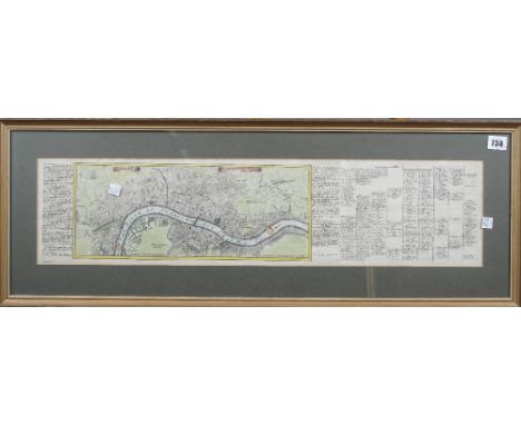 LONDON - Gabriel BODENEHR (c.1664-c.1758).  Londen, Westmunster u: Soudwark. "Augustae" [ie. Augsburg]: c.1720. Hand-coloured