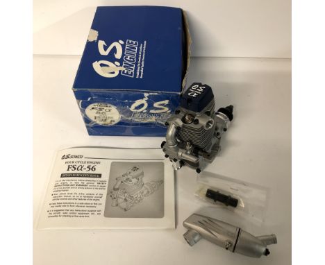 OS four stroke RC radio control engine FSa-56 surpass four stroke engine 34300 unused in box with intructions