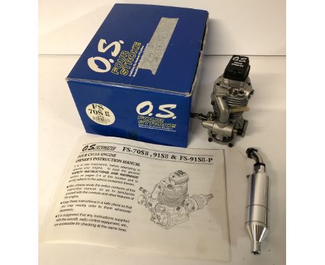 OS four stroke RC radio control engine FS70S II 34700 ununsed in box with instructions