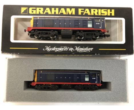 Graham Farish N gauge pair of DRS Class 20 diesel locomotives one motorised and one non motorised for double heading A/F COND