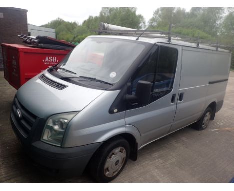 Ford Transit 110 T280S FWD in silver diesel panel van YT08 EHH CONDITION REPORT: This is a bailiff repossession and comes wit
