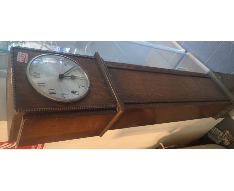 Oak cased Grandmother chiming clock