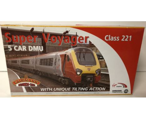 Bachmann OO gauge 32-625 Class 221 Virgin Super Voyager tilting five car unit boxed