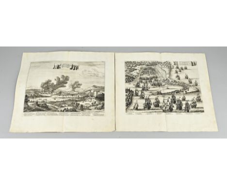 Two engravings; City of Nyborg Sweden and City of Rochester In fair/good condition.