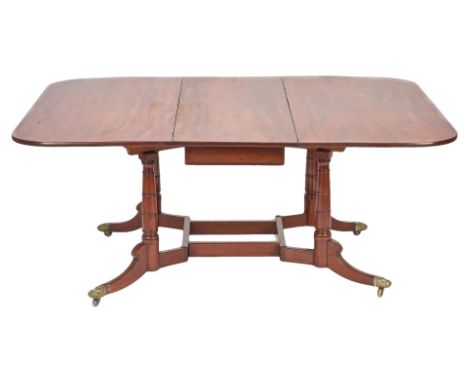 American Federal Cumberland Action Dining Table, attributed to Thomas Constantine &amp; Company, New York, or Thomas Seymour,
