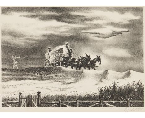 George Schreiber (Belgian/American, 1904-1977) lithograph on paper titled "In Tennessee," published by the Association of Ame