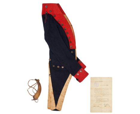 Early Tennessee Militia archive relating to Lieutenant William Graham including a Tennessee militia coat, signed Governor Joh