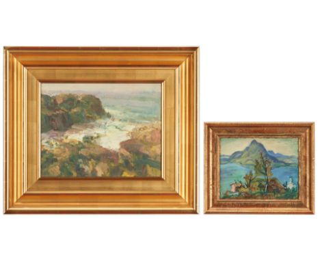 Two (2) framed landscape artworks, including Fauvist School. 1st item: Fauvist School, early 20th century, manner of Charles 