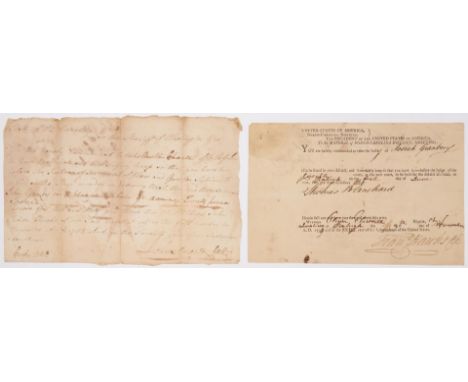John Sevier (1745-1815), First Governor of Tennessee, and Oliver Ellsworth (1745-1807), third Chief Justice of the United Sta