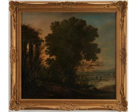 Continental School, 17th or 18th century, manner of Claude Gellee, also known as Claude Lorrain (French, 1600-1682), oil on c