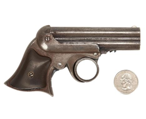 Remington Elliot Four Barrel Pepperbox Derringer, .32 rimfire caliber, serial number 189 (visible to frame under barrels and 