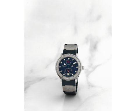Ulysse Nardin. Montre bracelet en titane et acier avec date et reserve de marche mouvement automatiqueUlysse Nardin. A stainl