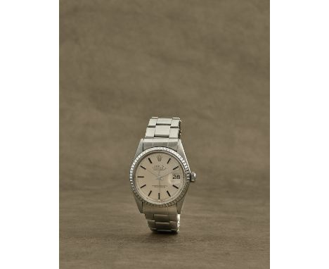 Rolex. Montre bracelet en acier avec date mouvement automatiqueRolex. A stainless steel automatic calendar bracelet watch Mod