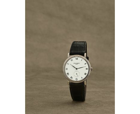 Patek Philippe. Montre bracelet en or blanc 18K (750) mouvement mécaniquePatek Philippe. An 18K white gold manual wind wristw