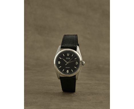 Rolex. Montre bracelet en acier mouvement mécaniqueRolex. A stainless steel manual wind wristwatch Model: Oyster PrecisionRef