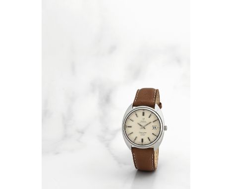 Omega. Montre bracelet en acier avec date mouvement automatiqueOmega. A stainless steel automatic calendar wristwatch Model: 