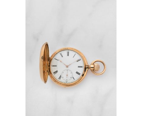 Ch. Suchy &amp; Fils. Montre de gousset a clapet en or jaune 18K (750) remontoir au pendantCh. Suchy &amp; Fils. An 18K gold 