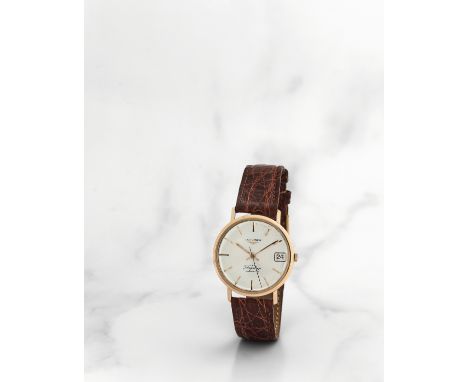 Longines. Montre bracelet en or jaune 18K (750) avec date mouvement automatiqueLongines. An 18K gold automatic calendar wrist