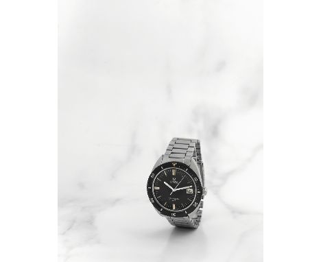 Omega. Montre bracelet en acier avec date mouvement automatiqueOmega. A stainless steel automatic calendar bracelet watch Mod