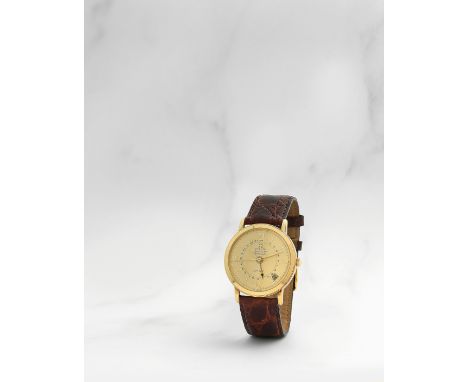 Zenith. Montre bracelet en or jaune 18K (750) avec date et indication des 24 heures mouvement automatiqueZenith. An 18K gold 