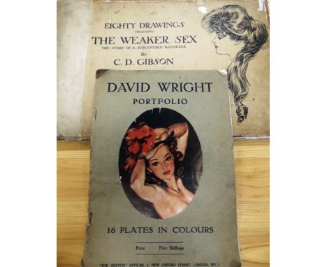 [MISCELLANEOUS]  Gibson, C.D. Eighty Drawings, including The Weaker Sex. The Story of a Susceptible Bachelor, Scribner / Lane