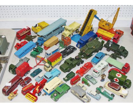 A Dinky 965 Euclid Rear Dump Truck, cream; other Dinkys including Dinky 991 AEC Monarch Thompson "Shell Chemicals" Tanker - r