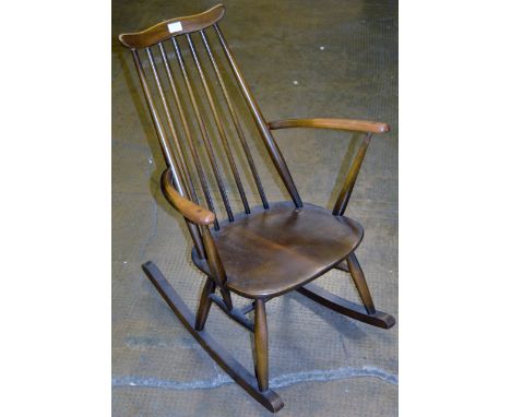 ERCOL CHILD SIZE SPAR BACK ROCKING CHAIR     