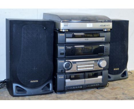AIWA TWIN SPEAKER HIFI SYSTEM     