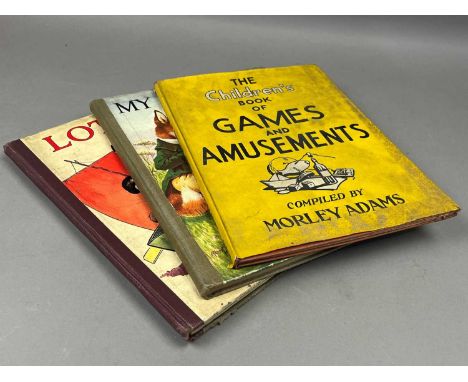 LOT OF VINTAGE CHILDRENS' BOOKS,including Childrens Farm, The Sparkler Annual, Book of Games and Amusements