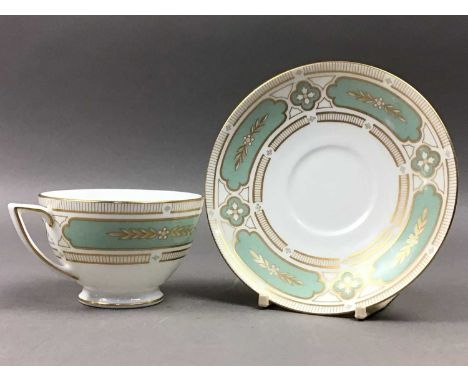 ALLERTONS 'BELMONT' PATTERN PART TEA SERVICE,along with a Minton Imperial Jade part tea service