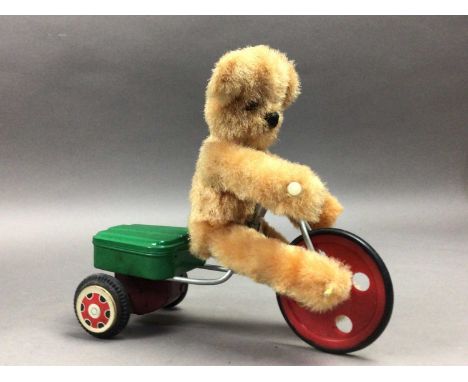 TEDDY BEAR RIDING TRICYCLE TOY,Made in China, along with a Chinese Hero toy accordion, in original boxes (2)Correct images ad