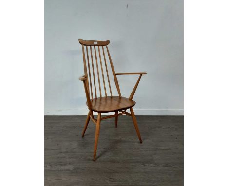 ERCOL GOLDSMITH CHAIR,along with an Ercol armchair (2)