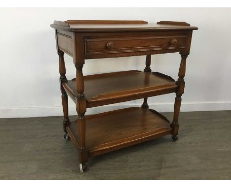 ERCOL ELM THREE TIER TROLLEY