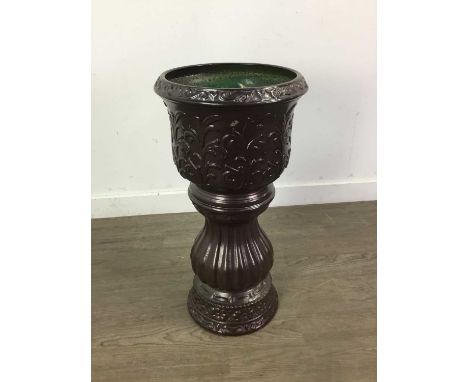 CERAMIC JARDINIERE,57cm high, along with other ceramics and glass 