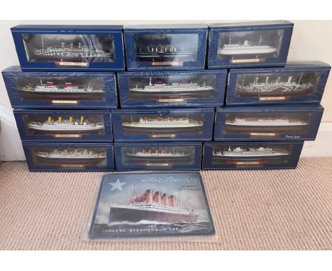 Boxed Atlas Editions ship models to include France, SS United States, Normandie, RMS Queen Mary, HMHS Britannic, Norway, RMS 