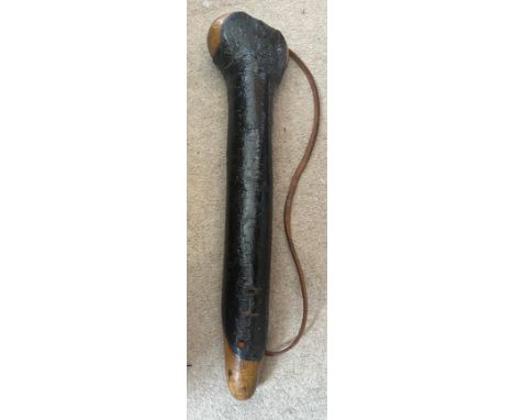 A vintage wooden club. 50cm l. 