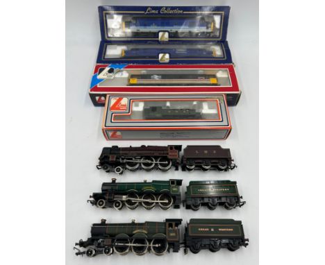 Various locomotives to include Mainline 6100, Airfix Caerphilly Castle, Mainline Royal Scot, Hornby Albert Hall together with