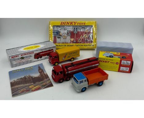 Dinky Atlas Editions to include 920 Guy Van 'Heinz', 943 Leyland Octopus Tanker Esso, 435 Bedford TK Tipper 593 Panneaux De S