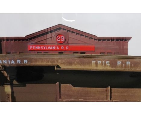 * Gerd Winner (German, 1936 -), Pennsylvania Rail Road, 1975, screenprint, signed in pencil and numbered 61/95, 63.5cm x 98.5