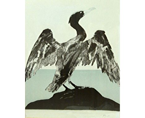 Elizabeth Frink (1930-1993), Cormorant, lithograph, signed in pencil, numbered **7/150, Curwen studio blind stamp, 60cm x 49c