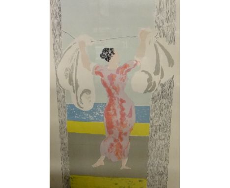 * Duncan Grant (British, 1885-1978), Standing Woman, lithograph, signed and numbered 90/? (the frame hiding both), 75cm x 55c