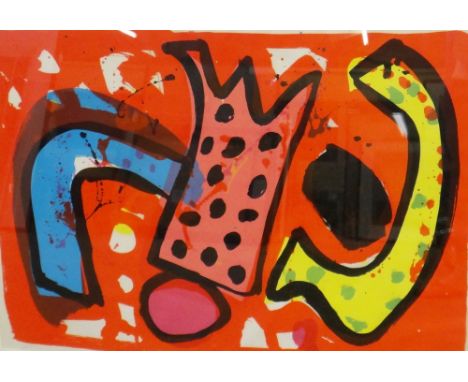 * Alan Davie CBE RA (British, 1920-2014), two lithographs, Zurich Improvisation No. XVII, and Zurich Improvisation No. XV, bo